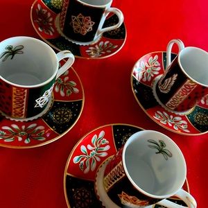 Neiman Marcus vintage holiday demitasse/espresso set